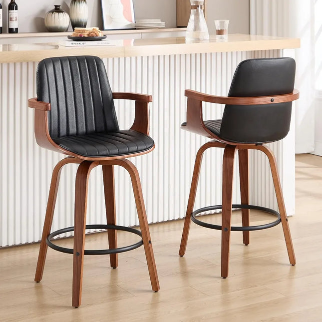 FurnitureZ l  Counter Height Bar Stools Set of 2 for Dining Room