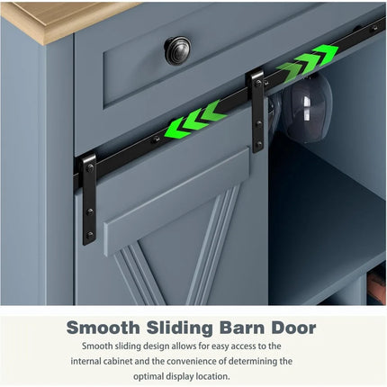 FurnitureZ l  Farmhouse 32" Wine Cabinet for Dining Room