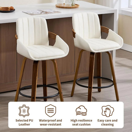FurnitureZ l  26" Counter Height Swivel Stools for Dining Room