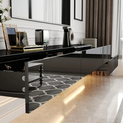 FurnitureZ l  Modern Wall-Mounted TV Stand for Living Room, Bedroom