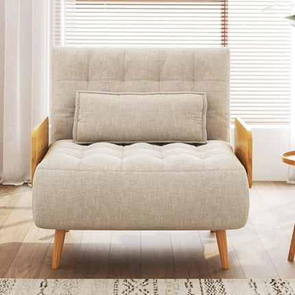 FurnitureZ l  Convertible Sleeper Chair Bed for Bedroom