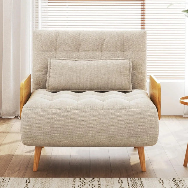 FurnitureZ l  Convertible Sleeper Chair Bed for Bedroom