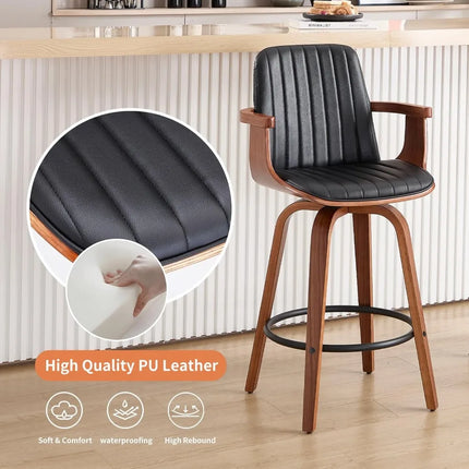 FurnitureZ l  Counter Height Bar Stools Set of 2 for Dining Room