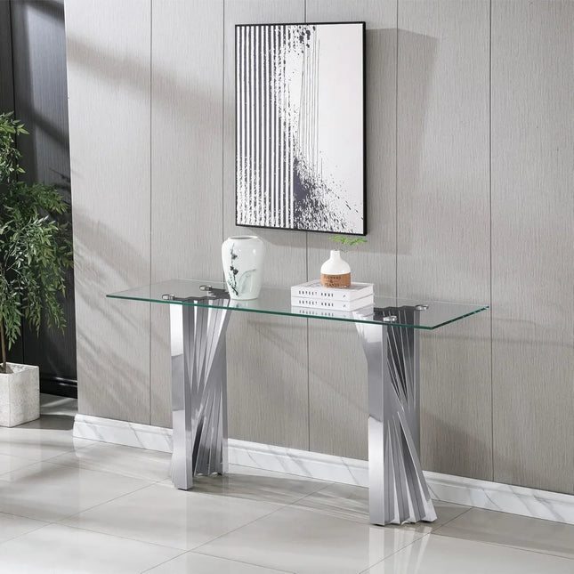 FurnitureZ l  Modern Narrow Long Console Table for Living Room