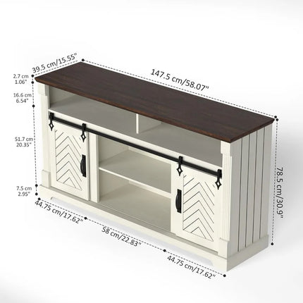 FurnitureZ l  Rustic 65+ Inch TV Stand for Living Room