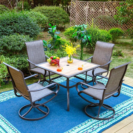FurnitureZ l Patio Dining Table for Outside
