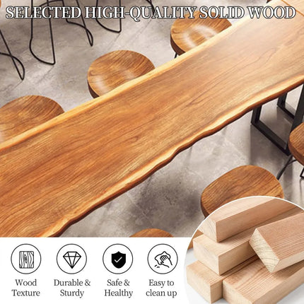 FurnitureZ l  Narrow Console Table, Solid Wood Bar Height Table