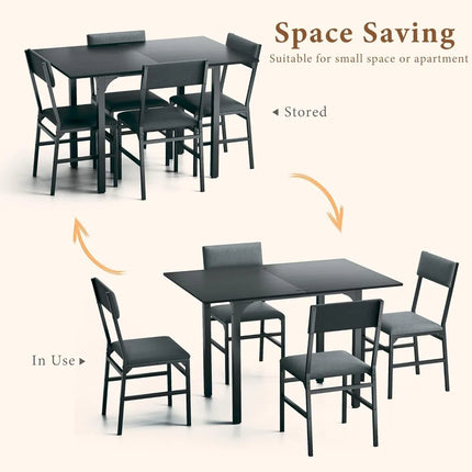 FurnitureZ l  Dining Table Set for 4 for Dining Room