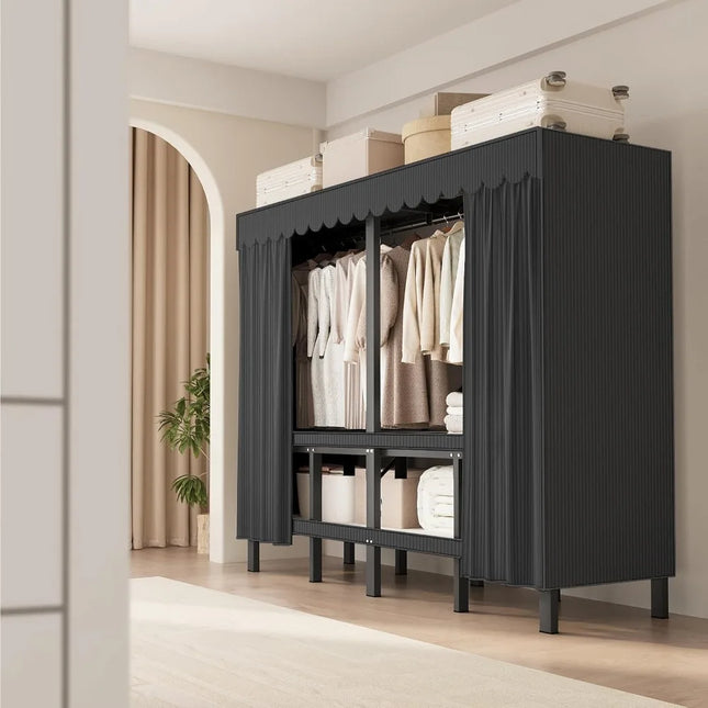 FurnitureZ l  75" Heavy Duty Clothes Rack for Dressing Room