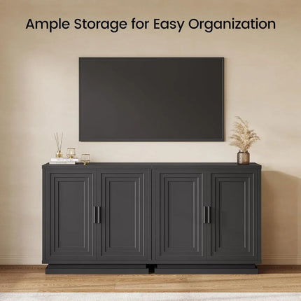 FurnitureZ l  Wide 31.5" Sideboard Buffet Cabinet with Storage for Living Room, Dining Room