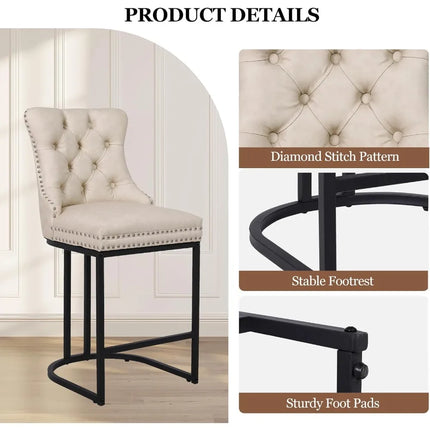 FurnitureZ l 26" Modern Bar stools for Dining Room