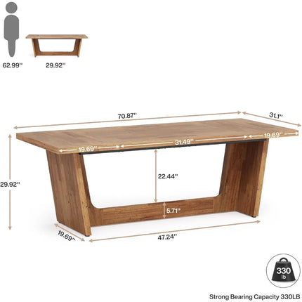 FurnitureZ l  70.87" Executive Computer Desk for Home Office