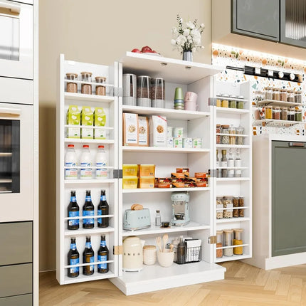 FurnitureZ l  Modern Standing Kitchen Pantry Cabinet