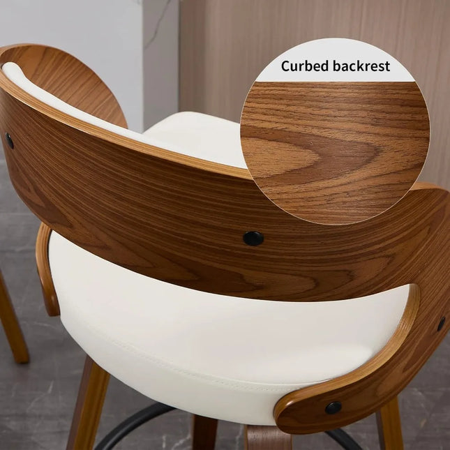 FurnitureZ l  26" Swivel Bar Stools Set of 2 for Dining Room