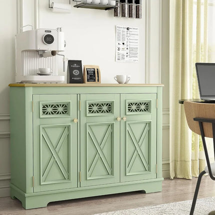 FurnitureZ l  45" Modern Buffet Server for Dining Room, Kitchen