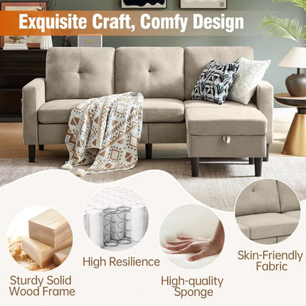 FurnitureZ l  Sectional Sofa Couches for Living Room