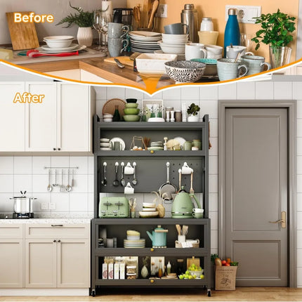FurnitureZ l  Pantry Cabinet Storage for Kitchen, Dining Room