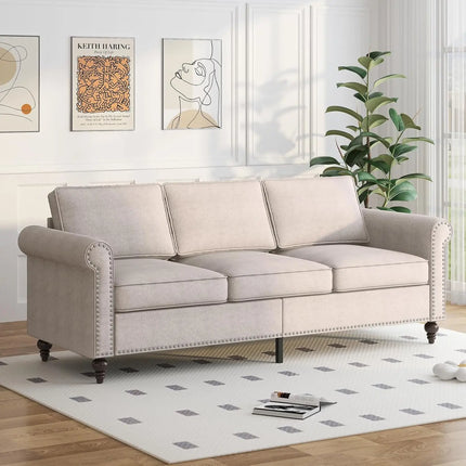 FurnitureZ l  Sofa Couch, 3-Seat Couches for Living Room