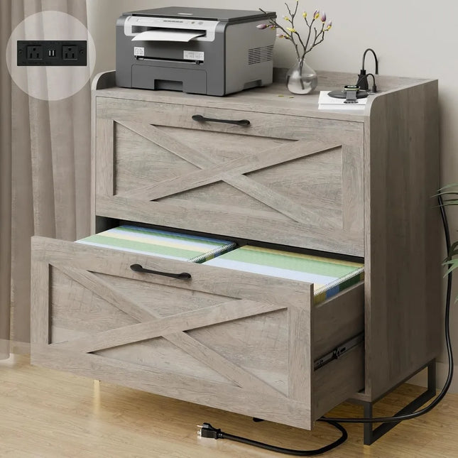 FurnitureZ l  2 Drawer Lateral File Cabinet for Home Office