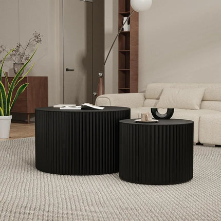 FurnitureZ l  Modern Nesting Coffee Table Set for Living Room
