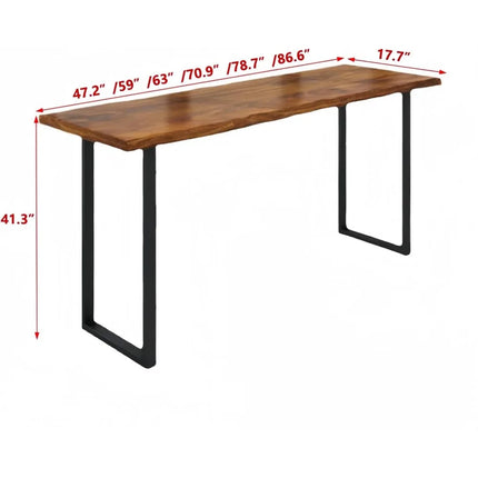 FurnitureZ l  Rectangle Sofa Console-Table Only