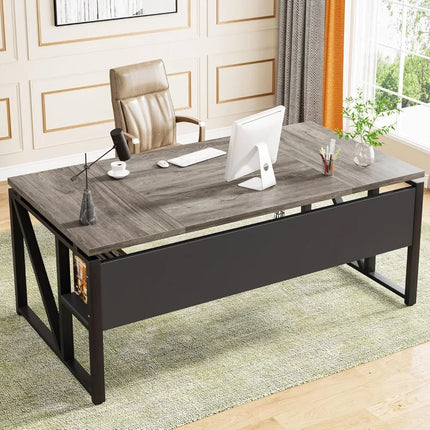FurnitureZ l  63" Computer Desk for Home Office