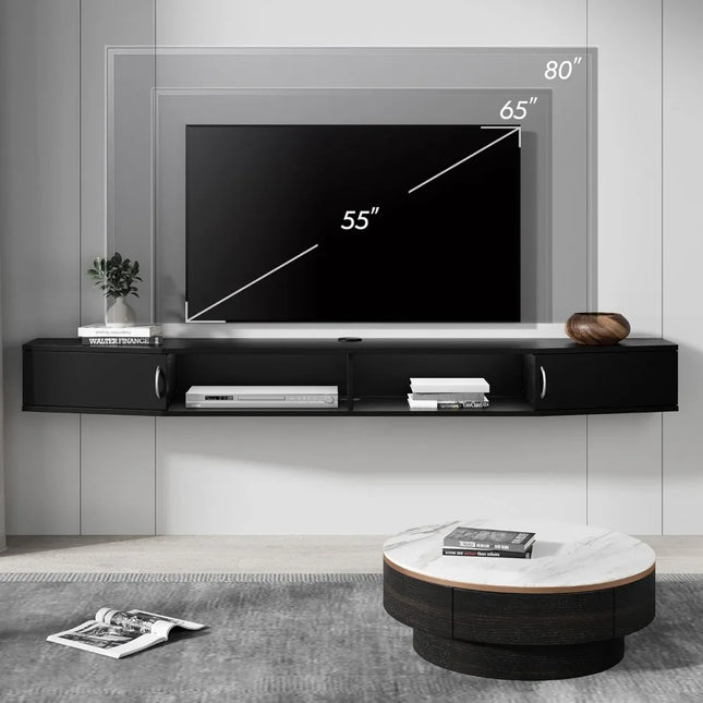 FurnitureZ l  Modern Floating TV Stand for Living Room, Bedroom