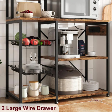 FurnitureZ l  Bakers Rack for Kitchen, Dining Room