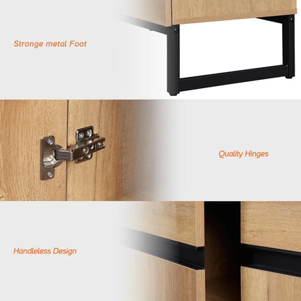 FurnitureZ l  71" Contemporary TV Stand for Living Room, Bedroom