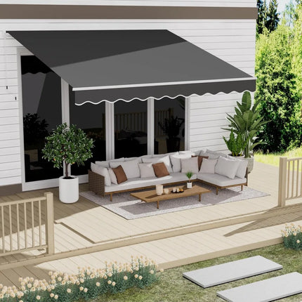 FurnitureZ l  8.2' x 6.5' Awning for Patio for Outdoor