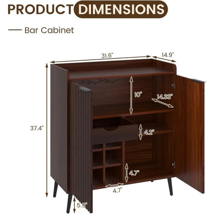 FurnitureZ l  Modern Wine Bar Cabinet for Dining Room