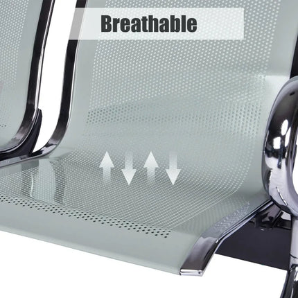 FurnitureZ l  3-Seat Reception Chairs for Home Office