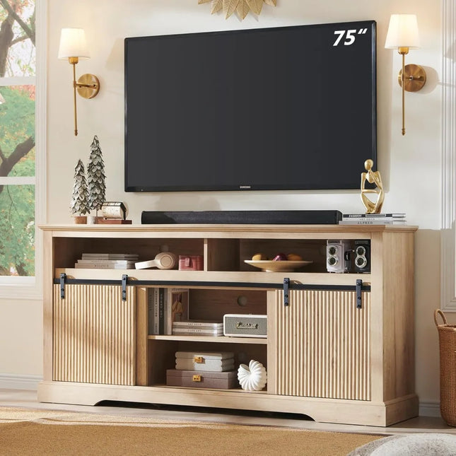 FurnitureZ l  Modern 75" TV Stand for Living Room, Bedroom