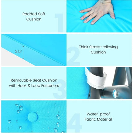 FurnitureZ l  3 Person Porch Swing for Outdoor