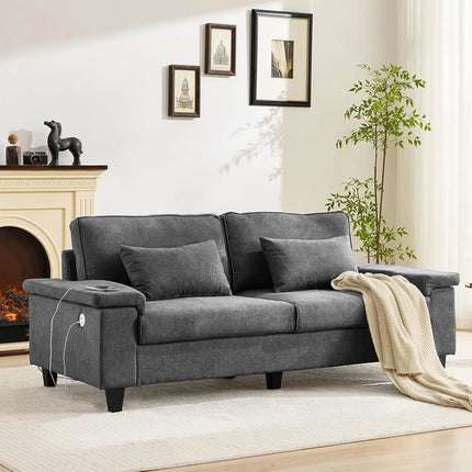 FurnitureZ l  Modern 2-Seater Sofa for Living Room