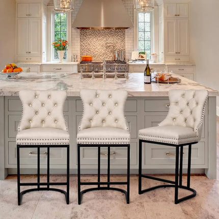 FurnitureZ l 26" Modern Bar stools for Dining Room