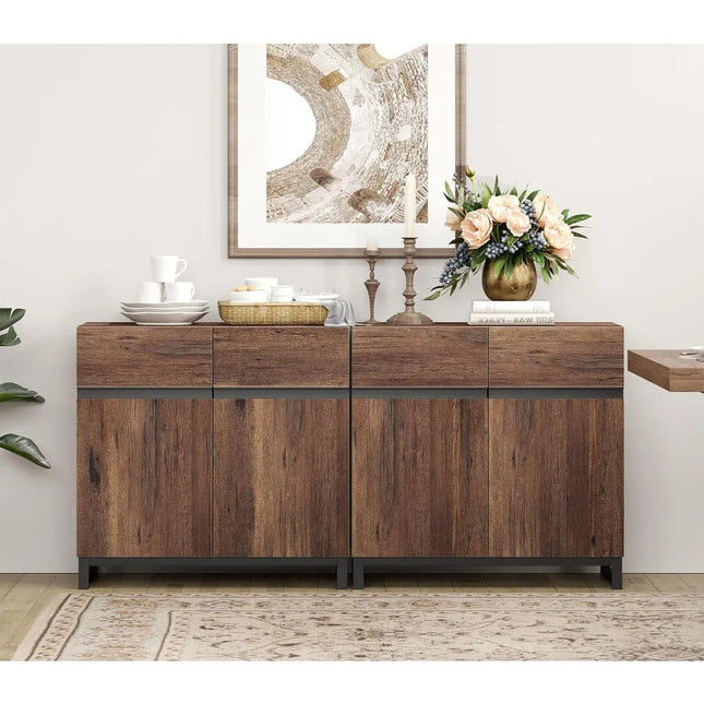 FurnitureZ l  Modern Multifunctional Sideboard Buffet Cabinet for Living Room, Dining Room