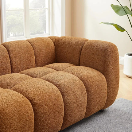 FurnitureZ l  88" Oversized Boucle Sofa for Living Room