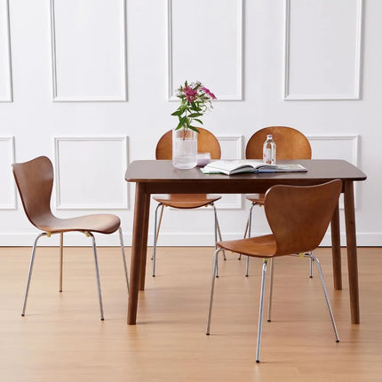 FurnitureZ l  47" Malaysian Oak Rectangular Wooden Dining Table for Dining Room