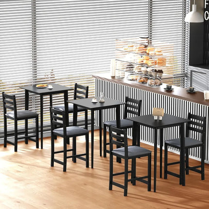 FurnitureZ l  27.5" Bar Table and Chairs Set for Dining Room