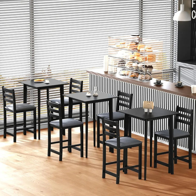 FurnitureZ l  27.5" Bar Table and Chairs Set for Dining Room