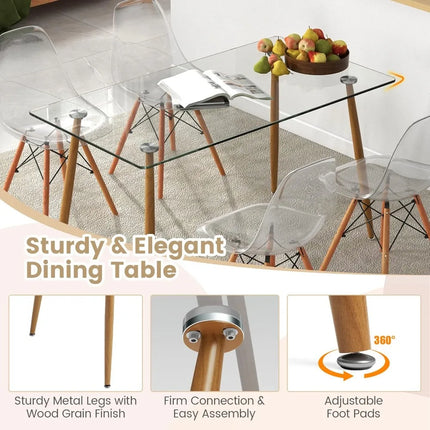 FurnitureZ l  Dining Table Set for 4 for Dining Room
