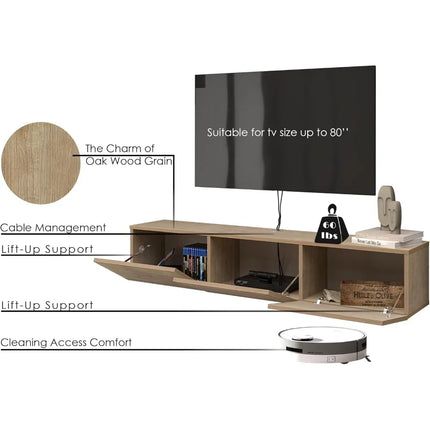FurnitureZ l  63" Living Room TV Stands for Living Room, Bedroom