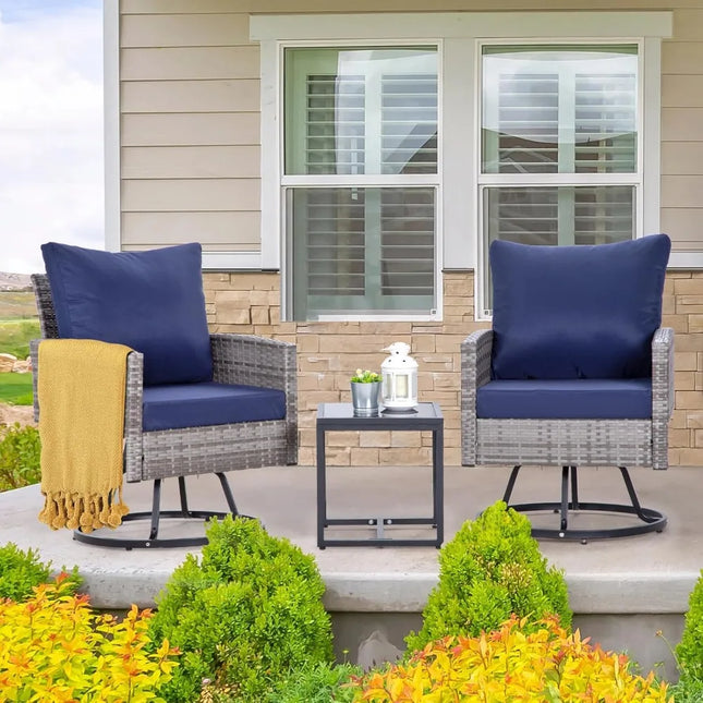 FurnitureZ l  3-Piece Patio Furniture Set for Outdoor