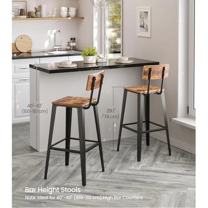 FurnitureZ l  Set of 4 Bar Stools for Dining Room