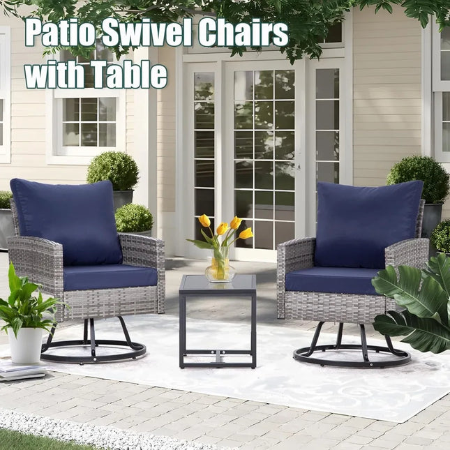 FurnitureZ l  3-Piece Patio Furniture Set for Outdoor