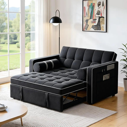 FurnitureZ l  3 in 1 Convertible Sleeper Sofa Bed for Bedroom