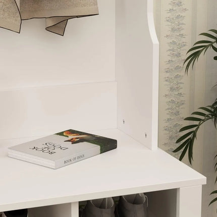 FurnitureZ l  AIEGLE Large 3-in-1 Entryway Hall Tree with Shoe Storage Bench