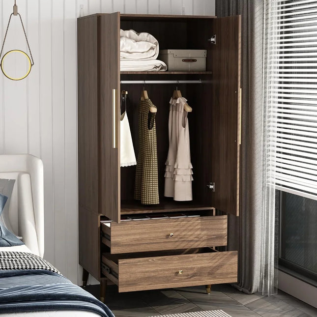 FurnitureZ l  Double Door Armoire for Bedroom