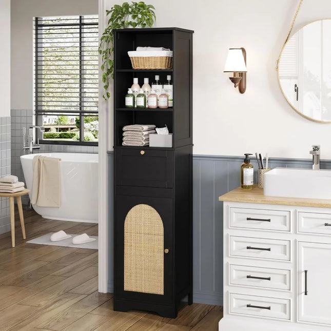 FurnitureZ l  67 H Tall Storage Cabinet for Bathroom